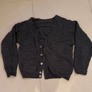 Women's Charcoal Gray Cardigan Sweater